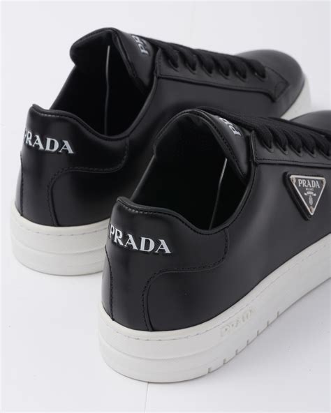 prada downtown leather sneakers price|Prada leather high top sneakers.